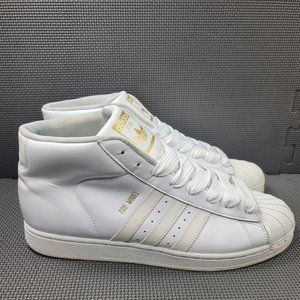 Mens Sz 11 White Adidas Pro Model Sneakers